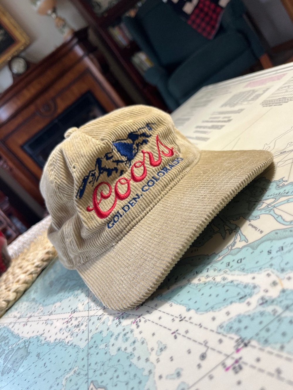Corduroy Coors Golden Colorado Embroidered Hat